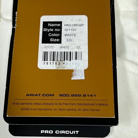 Vintage Ariat Breeches Riding Pants Cream Equestrian 32 - Picture 9 of 12